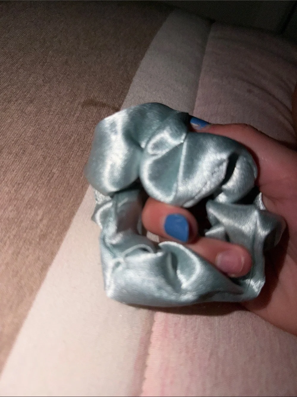 Target Satin Scrunchie - Pale Aqua